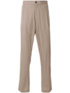 Salvatore Ferragamo Elasticated Waist Trousers - Brown