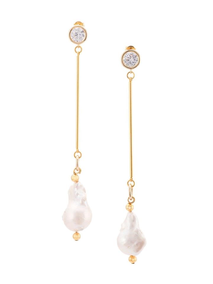 Mounser Pearl Drop Earring - Gold