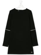 Dsquared2 Kids - Zip Sleeve Long Top - Kids - Nylon/spandex/elastane/viscose - 16 Yrs, Black