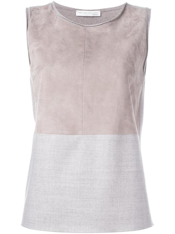 Fabiana Filippi Colour Block Sleeveless Blouse