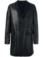 Salvatore Santoro Midi Leather Jacket - Black