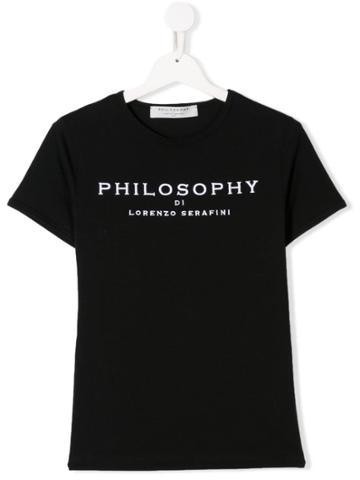 Philosophy Di Lorenzo Serafini Kids Logo T-shirt - Black