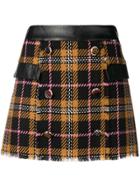 Liu Jo Checked Double-breasted Skirt - Black