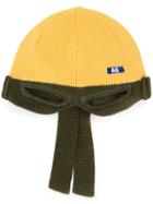 Ader Error Eye Hole Beanie - Yellow
