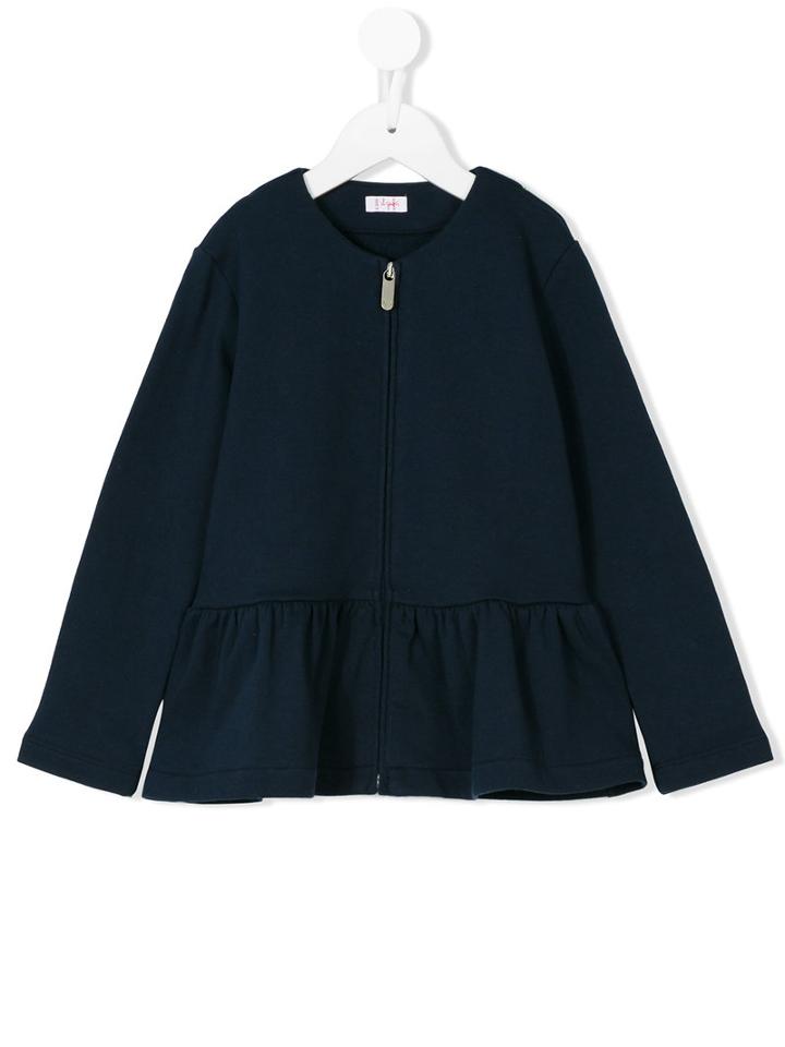 Il Gufo - Frill Hem Jacket - Kids - Cotton - 8 Yrs, Blue