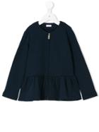 Il Gufo - Frill Hem Jacket - Kids - Cotton - 8 Yrs, Blue