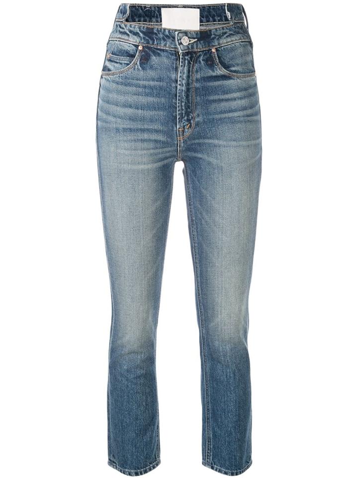 Mother Dazzler Shift Jeans - Blue