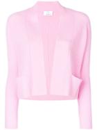 Allude Ribbed Cardigan - Pink