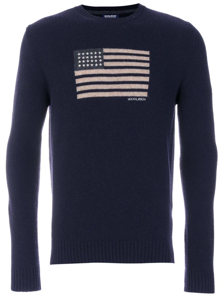 Woolrich U.s.a Crew Neck Sweater - Blue
