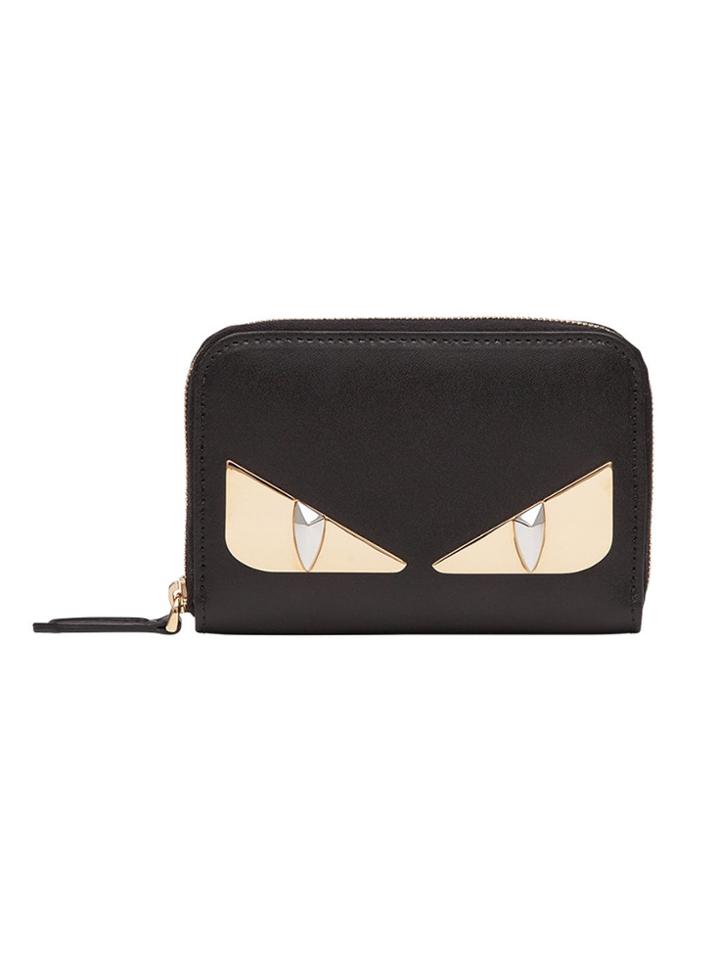 Fendi Bag Bugs Crayon Zipped Wallet - Black