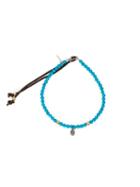 Catherine Michiels Beaded Bracelet, Adult Unisex, Blue, Silver/turquoise