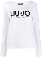 Liu Jo Printed Logo Sweatshirt - White