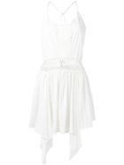 Martha Medeiros Embroidered Short Dress - White