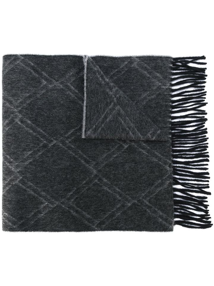 Pringle Of Scotland Diamond Scarf - Black