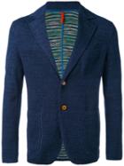 Missoni - Two Button Blazer - Men - Cotton/linen/flax - 54, Blue, Cotton/linen/flax