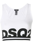 Dsquared2 Dsq2 Print Sports Bra - White