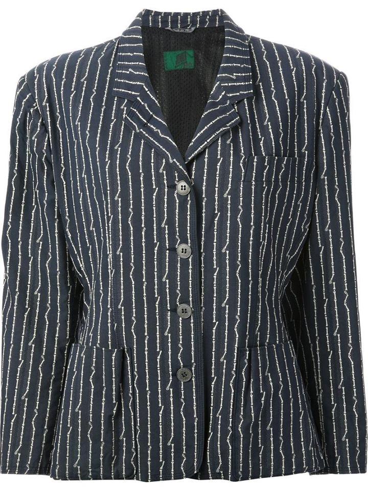 Jean Paul Gaultier Vintage Bone Print Blazer