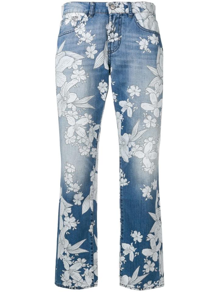 P.a.r.o.s.h. Floral Print Jeans - Blue