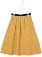 Bobo Choses Ribbed Striped Skirt, Girl's, Size: 9 Yrs, Yellow/orange