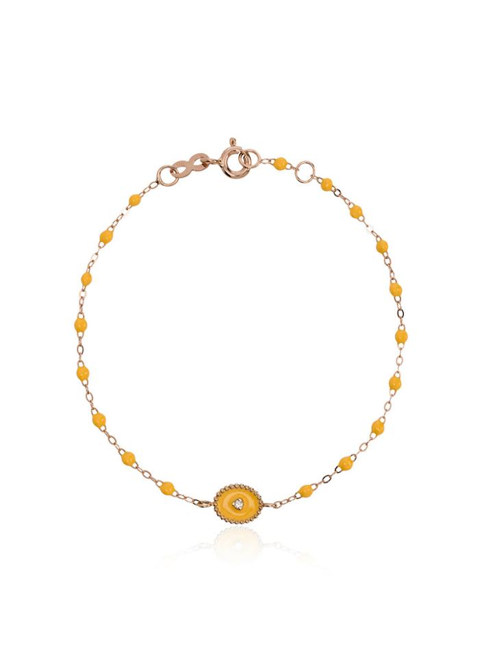 Gigi Clozeau Yellow Rg Diamond And Rose Gold Bracelet - Yellow &