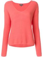 N.peal V-neck Jumper - Yellow & Orange