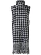 Oscar De La Renta Houndstooth Knitted Top - Black