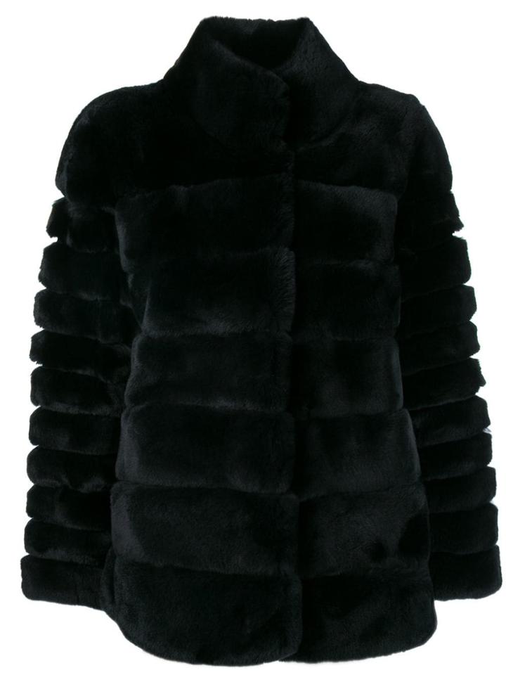 N.peal Ribbed Short Jacket - Blue