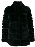 N.peal Ribbed Short Jacket - Blue