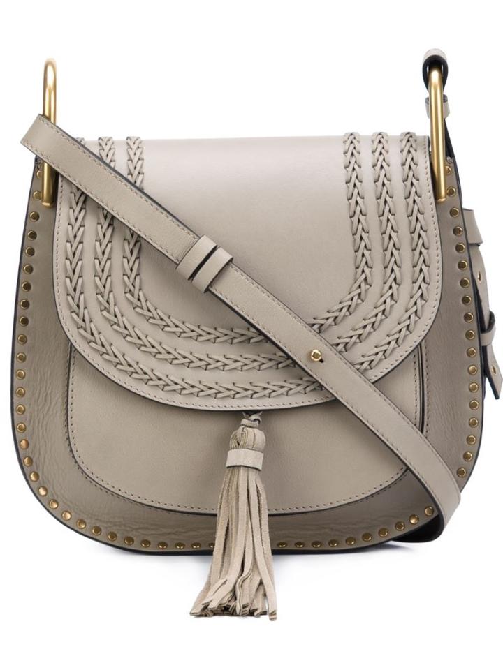 Chloé 'hudson' Shoulder Bag, Women's, Grey, Calf Leather/suede