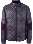 Etro Zipped Padded Jacket, Men's, Size: Xxl, Pink/purple, Nylon/polyester/cotton/viscose