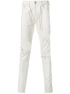 Represent Ripped Slim Jeans - White