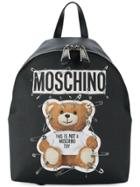 Moschino Teddy Logo Backpack - Black