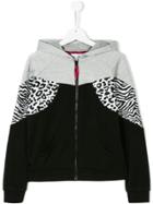 Little Marc Jacobs Teen Hooded Zipped Jacket - Black