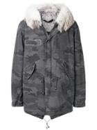 Mr & Mrs Italy Camouflage Parka - Grey
