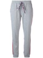 Sold Out Frvr - Checked Sides Jogging Trousers - Women - Cotton - 40, Grey, Cotton