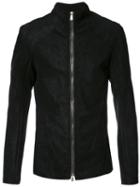 10sei0otto High Neck Zipped Jacket, Men's, Size: Xl, Black, Cotton/spandex/elastane/leather