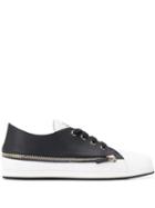 Giuseppe Zanotti Two-tone Zipped Sneakers - Black