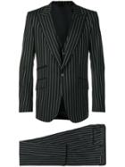 Dolce & Gabbana Pinstriped Three-piece Suit - Black