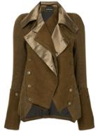 Ann Demeulemeester Fitted Military Jacket - Brown