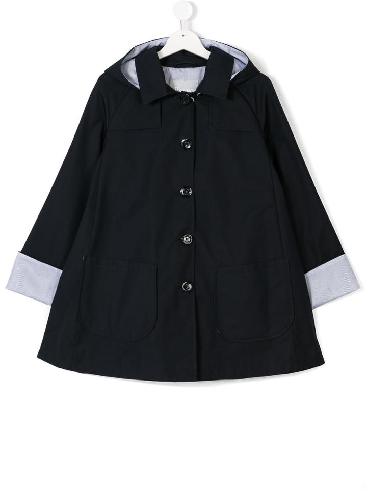 Herno Kids Hooded Coat - Blue