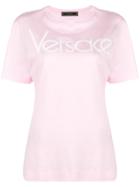 Versace Logo Print T-shirt - Pink