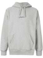 Supreme Trademark Hooded Sweatshirt - Grey