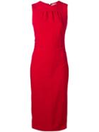 No21 Sleeveless Fitted Dress - Red