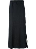 Hache Paisley Panel Midi Skirt