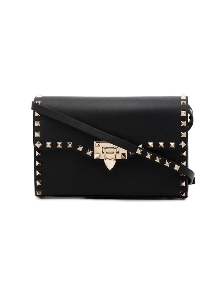 Valentino Black Rockstud Small Leather Shoulder Bag