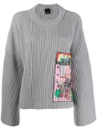 Pinko Sequin Embroidered Jumper - Grey