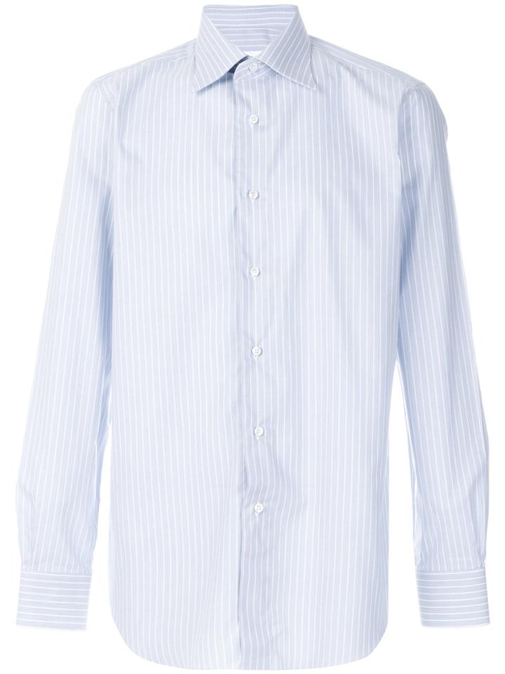 Brioni Striped Shirt - Blue