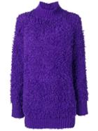 Marni Textured Oversized Sweater - Purple