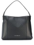 Emporio Armani Woven Panel Tote - Black
