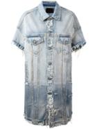 R13 Cut Off Sleeve Jacket, Women's, Size: Xs, Blue, Cotton/spandex/elastane